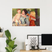 Na de badolie op het schilderij van het canvas poster (Thuiskantoor)