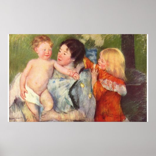Na de badolie op het schilderij van het canvas poster (Voorkant)