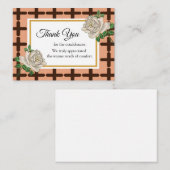 Na de begrafenis bedankt notitiekaartje (Voorkant / Achterkant)