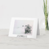 Na de Blizzard van de Winter - Minimalistische Feestdagen Kaart (Achterkant)