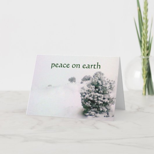 Na de Blizzard van de Winter - Minimalistische Feestdagen Kaart (Voorkant)