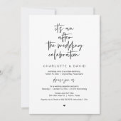 Na de bruiloft, Black, Elopement-feest Kaart (Voorkant)