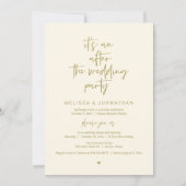 Na de bruiloft, Black, Elopement Party Kaart (Voorkant)