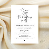 Na de bruiloft, Black, Elopement Party Kaart