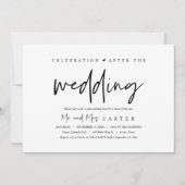 na de bruiloft, Brunch feest Kaart (Voorkant)