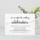 Na de bruiloft Brunch, Modern Rustic Elopement  Kaart (Staand voorkant)