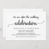 Na de bruiloft Brunch, Modern Rustic Elopement  Kaart (Voorkant / Achterkant)