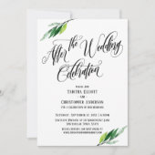 Na de bruiloft Ceremonie Script en groenvoorzienin Kaart (Voorkant)