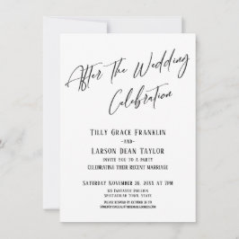 Na de bruiloft Eenvoudige elegant Kaart