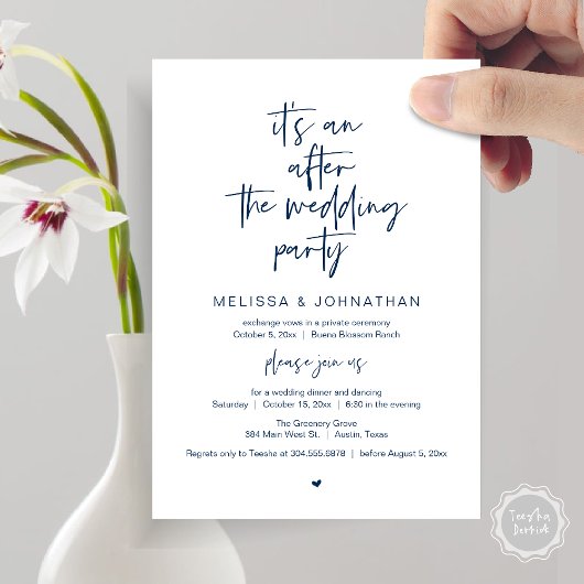 Na de bruiloft, Elopement-feest Kaart