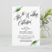 Na de bruiloft Huwelijksvoltrekking en groenvoorzi Kaart (Staand voorkant)