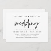 Na de bruiloft is Brunch uitgenodigd Kaart (Voorkant / Achterkant)