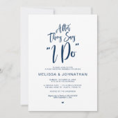 Na de bruiloft, nadat ze ja hebben gezegd, Navybla Kaart (Voorkant)