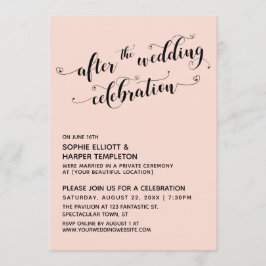 Na de bruiloft scenario Harten Blozen Kaart