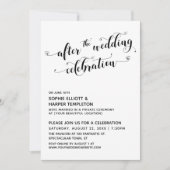 Na de Bruiloft Viering Script met Harten Kaart (Voorkant)