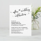 Na de Bruiloft Viering Script met Harten Kaart (Staand voorkant)