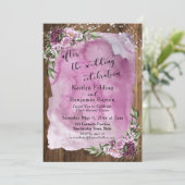 Na de Bruiloftsfeestelijke Rustieke Waterverf Kaart (Staand voorkant)