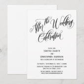 Na de bruiloftsfeier Uitgebreid script Kaart (Voorkant / Achterkant)