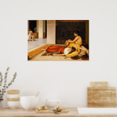 Na de dans van John William Waterhouse Poster (Keuken)