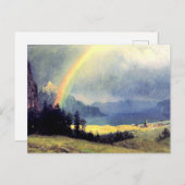 Na de douche, schilderij van Albert Bierstadt Briefkaart (Voorkant / Achterkant)