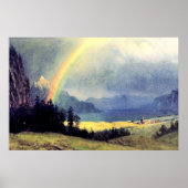 Na de douche, schilderij van Albert Bierstadt Poster (Voorkant)