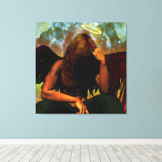 Na de Herfst Fantasy Gothic Art Canvas Afdruk (Insitu (Houten vloer))