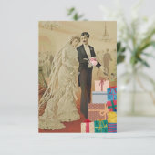 Na de huwelijksdouche bedankkaart (Staand voorkant)