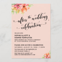 Na de Huwelijksfeest Script Blush Bloemen