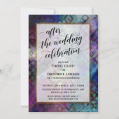 Na de huwelijksfeestdag Abstract met goud Kaart (Voorkant)