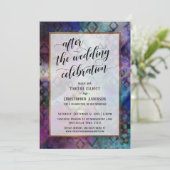 Na de huwelijksfeestdag Abstract met goud Kaart (Staand voorkant)