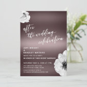 Na de huwelijksfeestdag, Floral, Roos Gold Kaart (Staand voorkant)