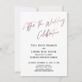 Na de huwelijksfeestdag gladde goudlegant kaart (Voorkant)