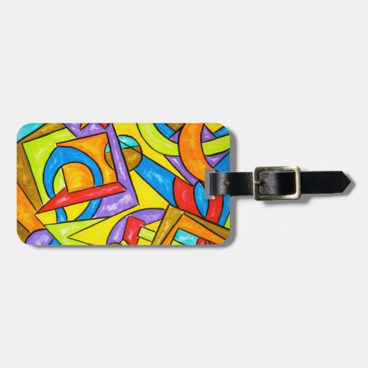 Na de instructies - Abstract Bagagelabel (Voorkant horizontaal)