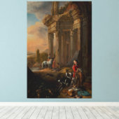 Na de jacht, Jan Baptist Weenix, ca. 1656 Canvas Afdruk (Insitu (Houten vloer))