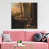 Na de jacht, Jan Baptist Weenix, ca. 1656 Canvas Afdruk (Insitu (Woonkamer))