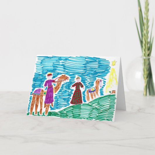 Na de Kerstkaart van de Ster Feestdagen Kaart (Voorkant)