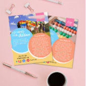 na de kinderopvang van de babysitter overdag flyer