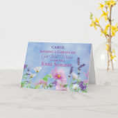 Na de knie operatie krijgen goed wilde bloemen kaart (Gele Bloem)