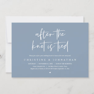 Na de knoop, Elopement Post bruiloft Brunch Kaart