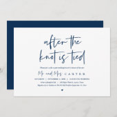 Na de knoop, na de bruiloft Brunch Kaart (Voorkant / Achterkant)