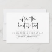 Na de knoop, na de bruiloft Brunch Uitnodiging (Voorkant)