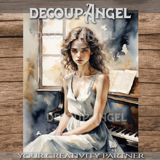 Na de laatste notitie - Decoupage - Tissuepapier