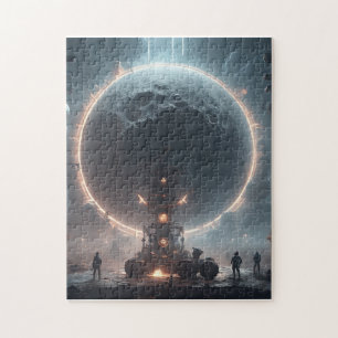 Na de lange nacht begint de volle maan te gluren legpuzzel