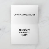 "NA DE MAART VAN HET AFSTUDEREN" ZEGGEN ELEPHANTS KAART (Binnen)