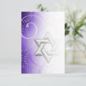 Na de Paarse Shimmer Star van David Kaart (Staand voorkant)