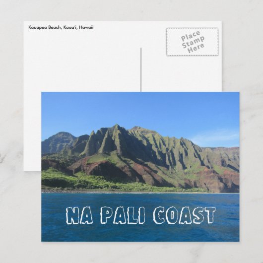 na de palikust van hawaii briefkaart (Voorkant / Achterkant)