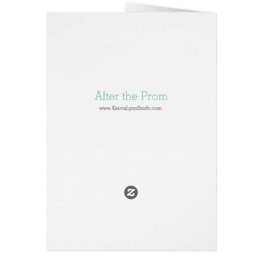 Na de Prom Notecard (Achterkant)