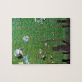 Na de regen, de tuinkippen door Gustav Klimt Legpuzzel (Horizontaal)