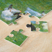 Na de regen, de tuinkippen door Gustav Klimt Legpuzzel (Zijkant)