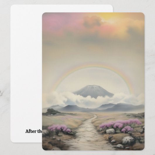 Na de regen (Japanse Waterverf landschapskunst) (Voorkant / Achterkant)